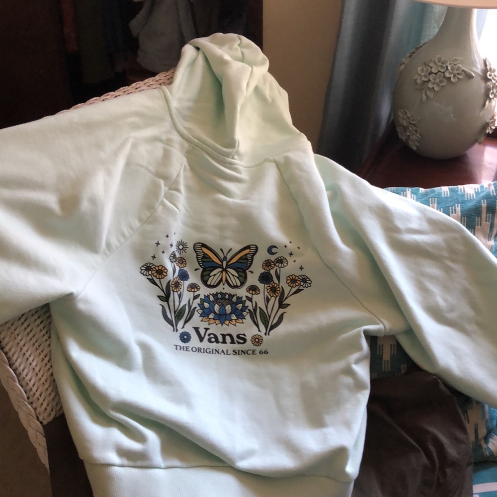 Vans mint green Zip-Up Hoodie
